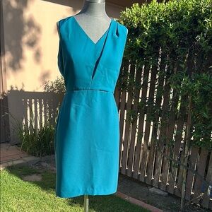 Banana Republic Elegant Teal Sleeveless Dress
